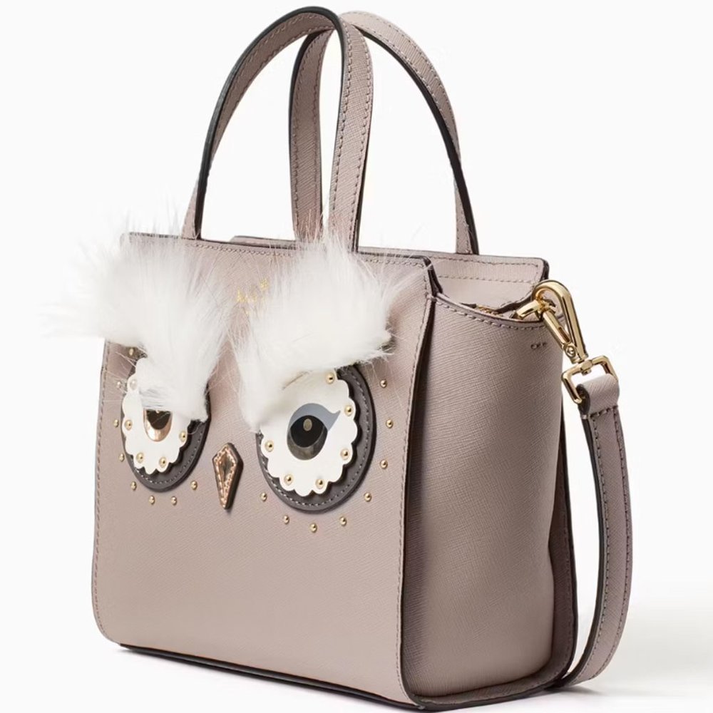 Kate Spade Star Bright Owl Mini Hadlee Cityscape Gray